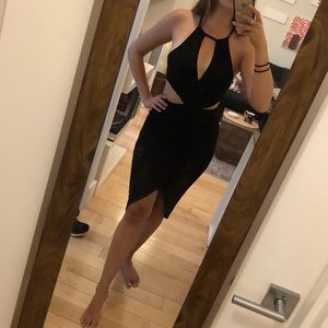 Black Charlotte Russe dress w/ side cut outs!